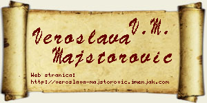 Veroslava Majstorović vizit kartica